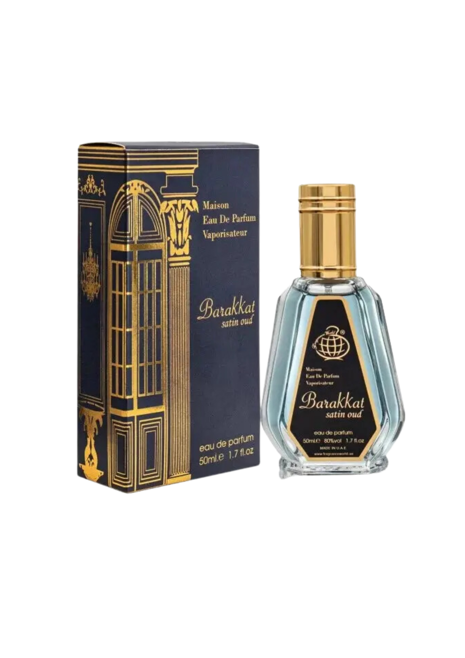 Eau de Parfum Barakkat Satin Oud - Fragrance World 50 ML