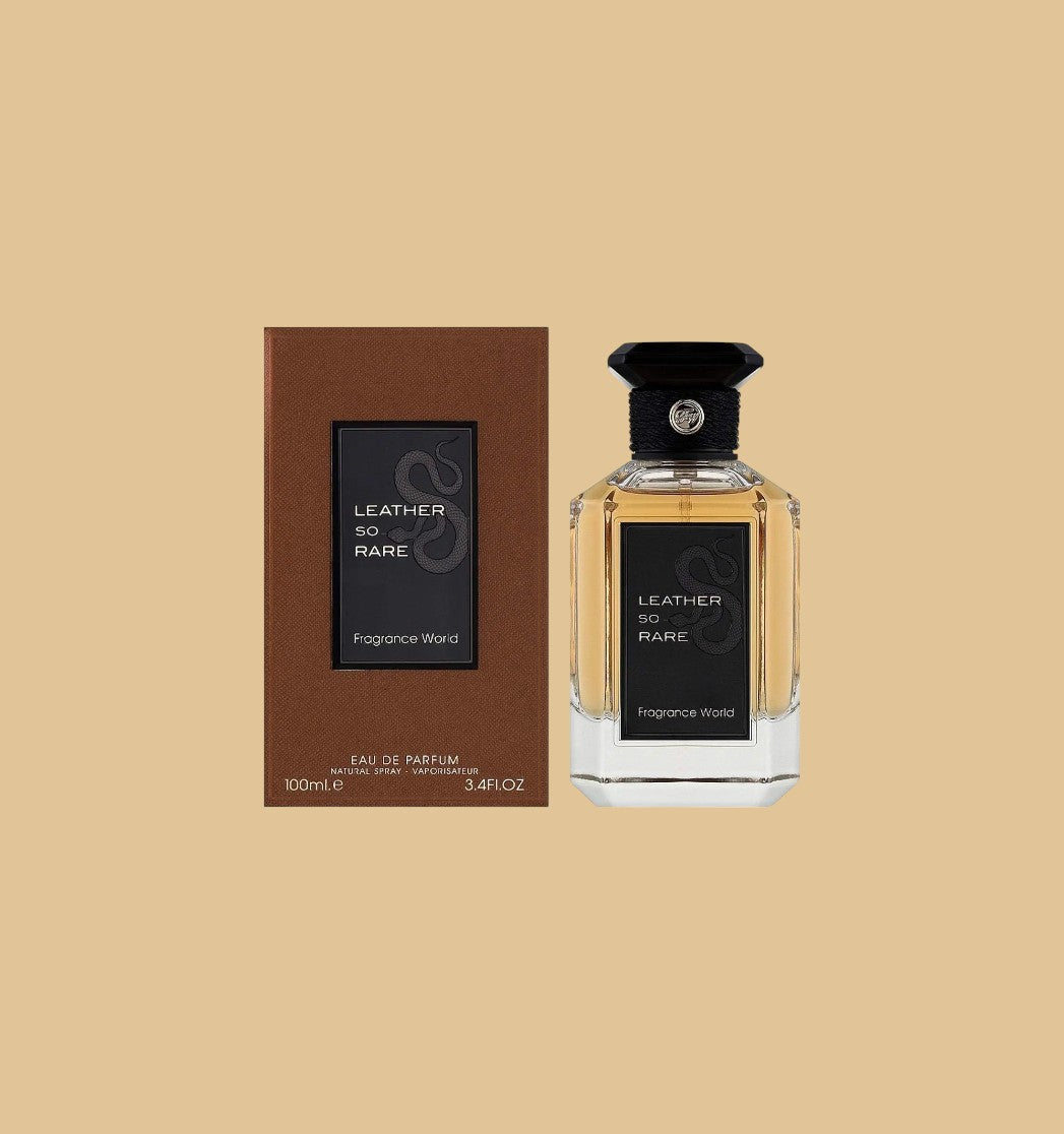 Eau de Parfum Leather So Rare - Fragrance World 100 ML