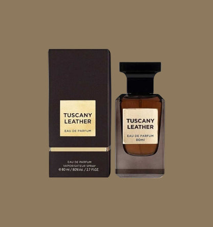 Eau de Parfum Tuscany Leather - Fragrance World 80 ML